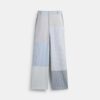 Patchwork-stribede bukser