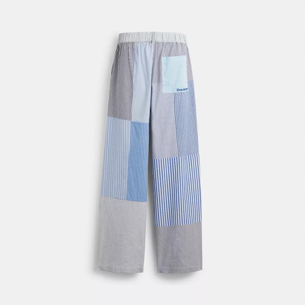 Patchwork-stribede bukser