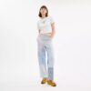 Patchwork-stribede bukser