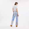 Patchwork-stribede bukser