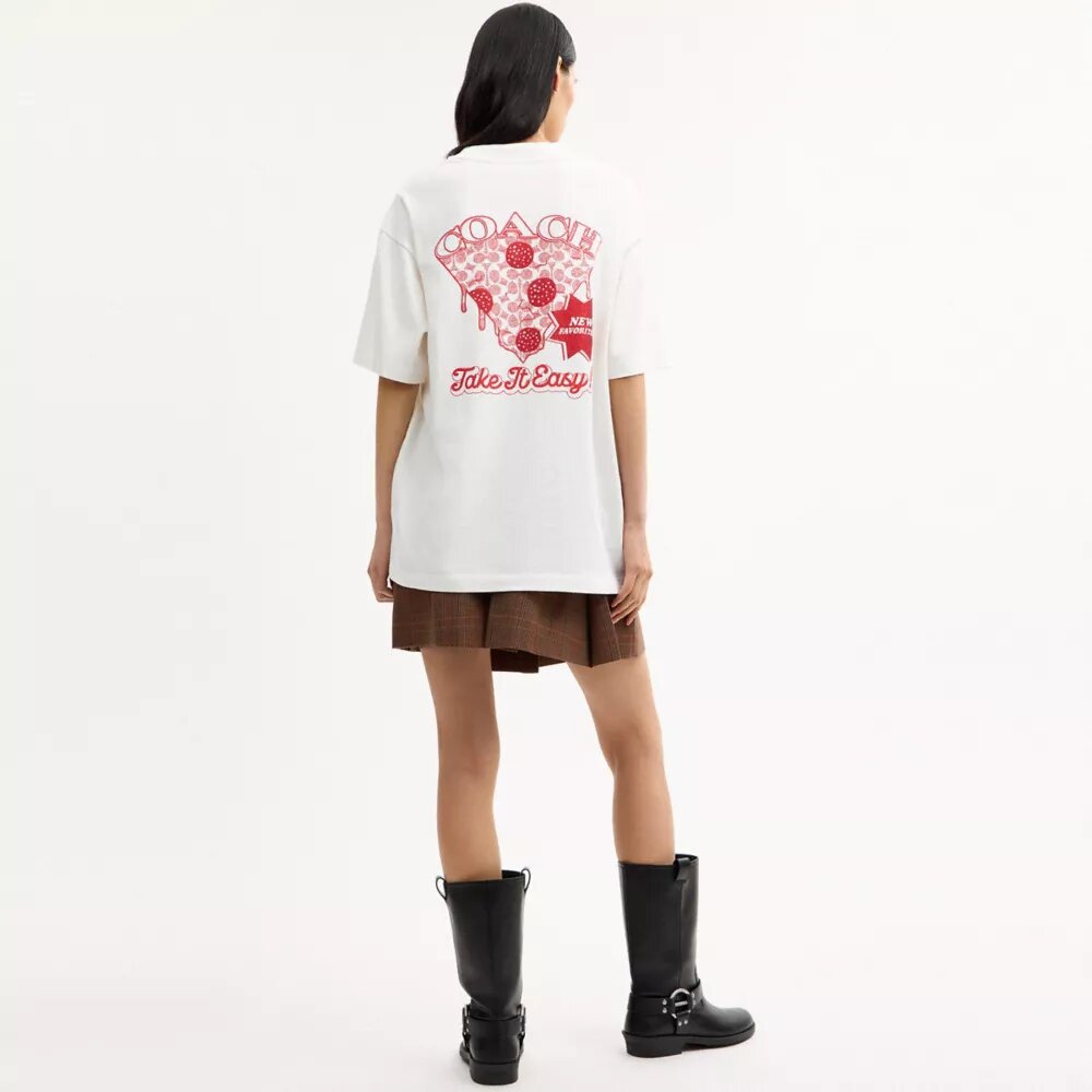 Pizza Relaxed T-shirt i økologisk bomuld