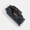 Pocket Juliet-taske 30 i regenerativ bomuldsdenim med quiltning