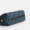 Pocket Juliet-taske 30 i regenerativ bomuldsdenim med quiltning