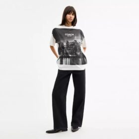 Postcard T-shirt med afslappet pasform