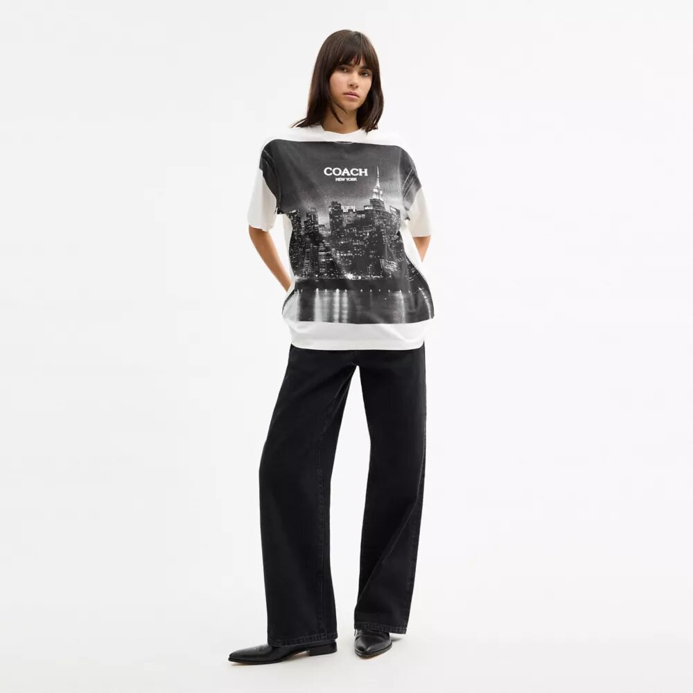 Postcard T-shirt med afslappet pasform