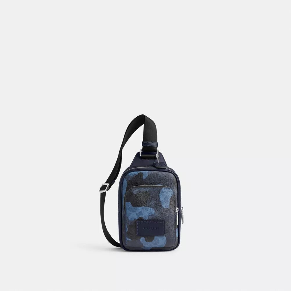Racer-skuldertaske i Signature Camo-print