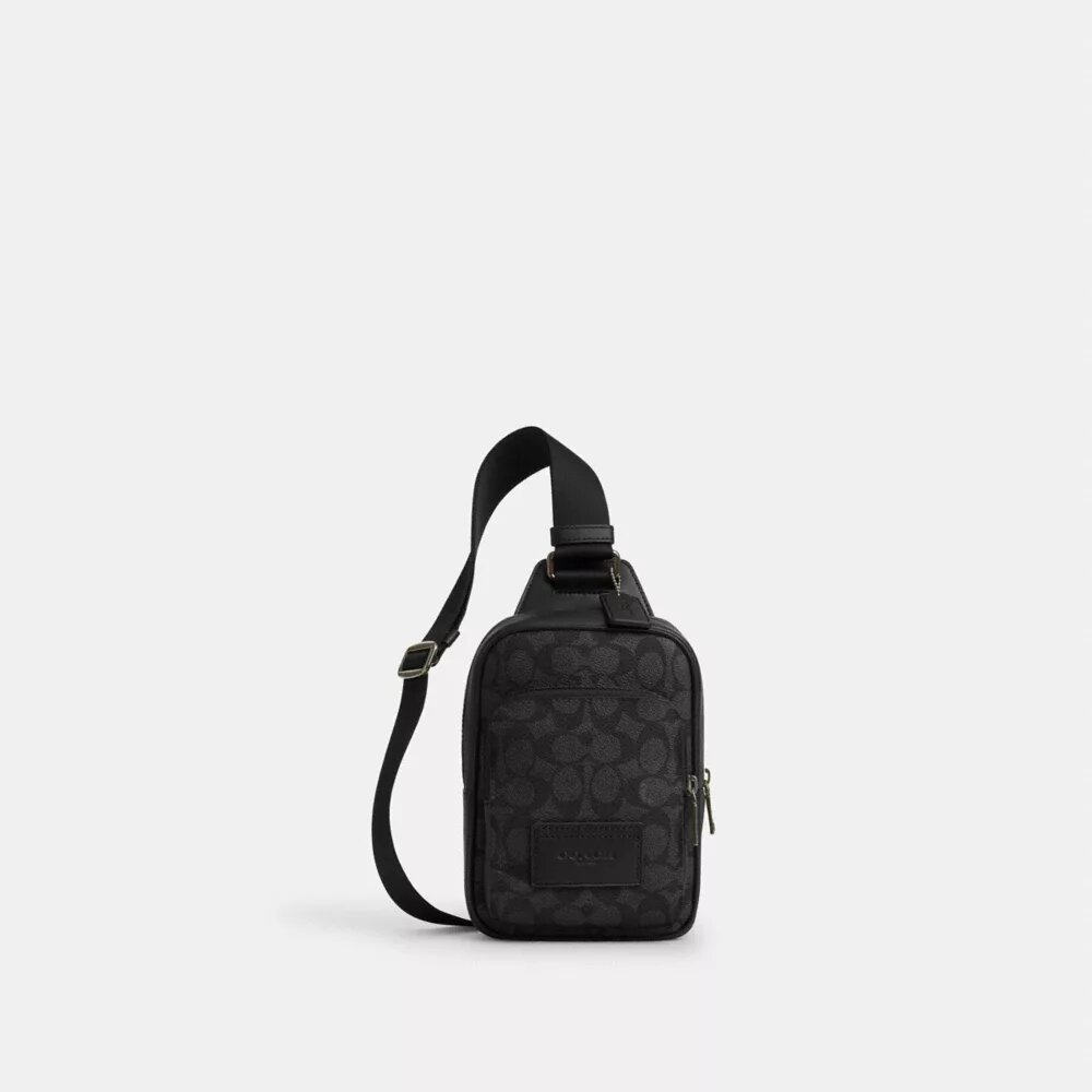 Racer Sling Pack i Signature Canvas