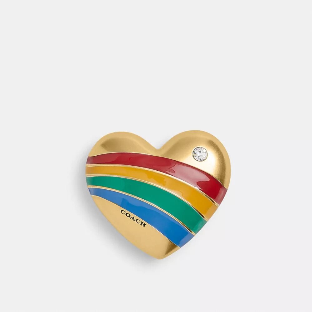 Rainbow Heart Vedhæng for Sko