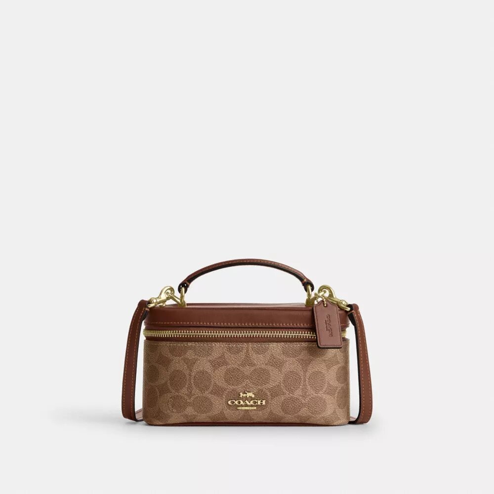 Rainer crossbody-taske 18 i Signature Canvas