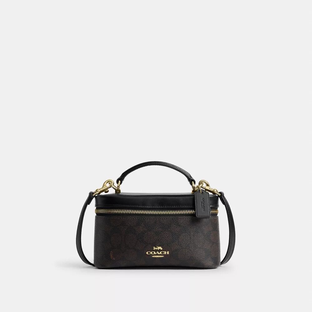 Rainer crossbody-taske 18 i Signature Canvas