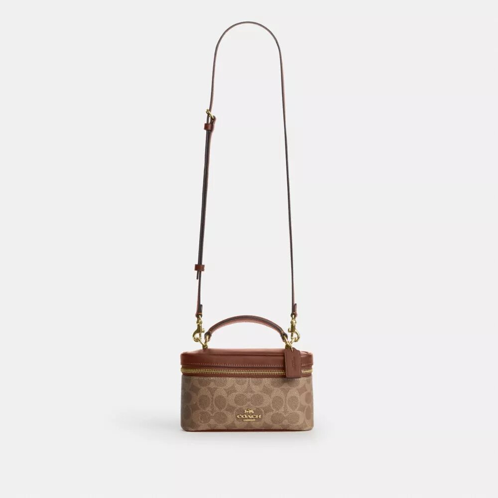 Rainer crossbody-taske 18 i Signature Canvas
