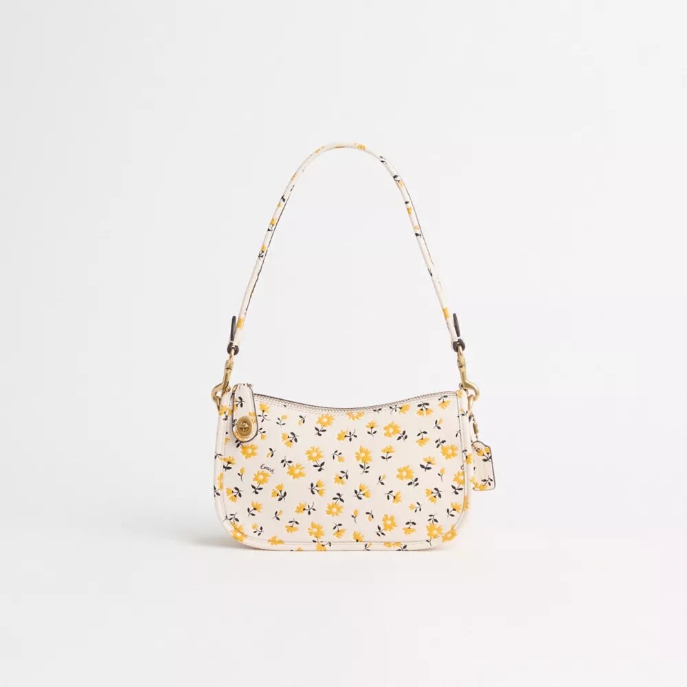Restaureret Swinger-task 20 med blomsterprint