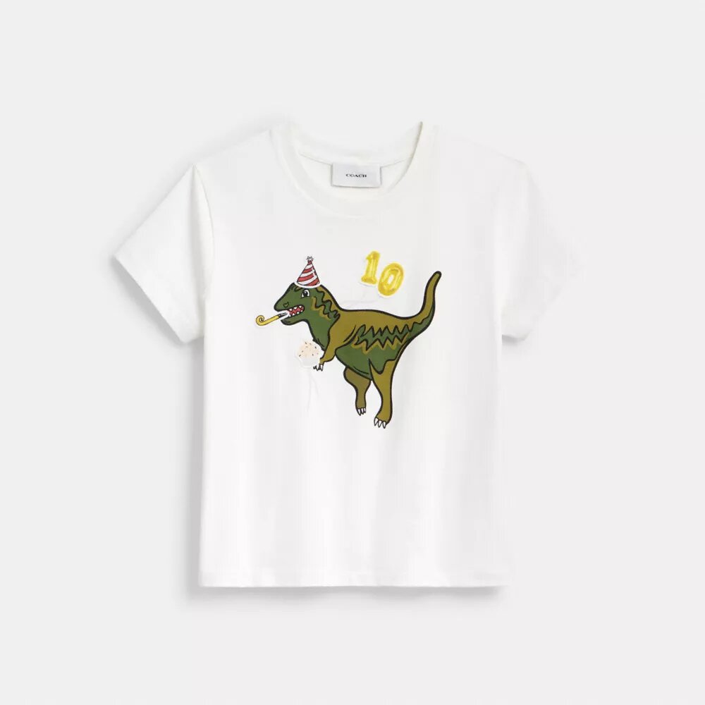 Rexy 10-års fødselsdag 90'er-fit T-shirt i økologisk bomuld