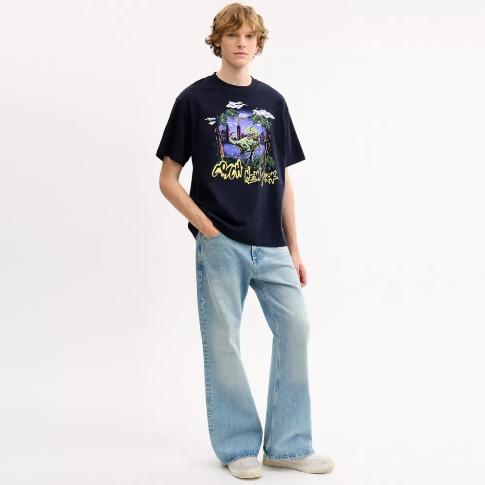 Rexy 10-års fødselsdag Jungle Relaxed T-shirt i økologisk bomuld