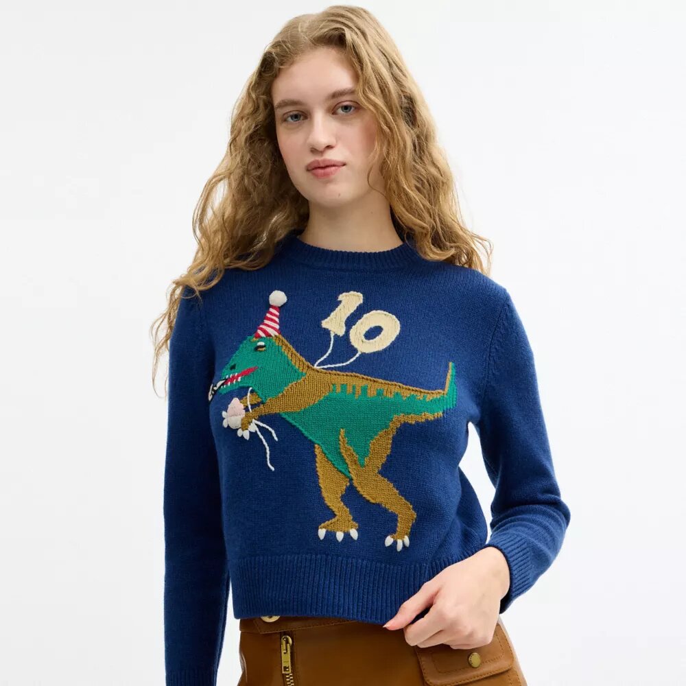 Rexy 10-års fødselsdagstrøje med trøjer med rund hals