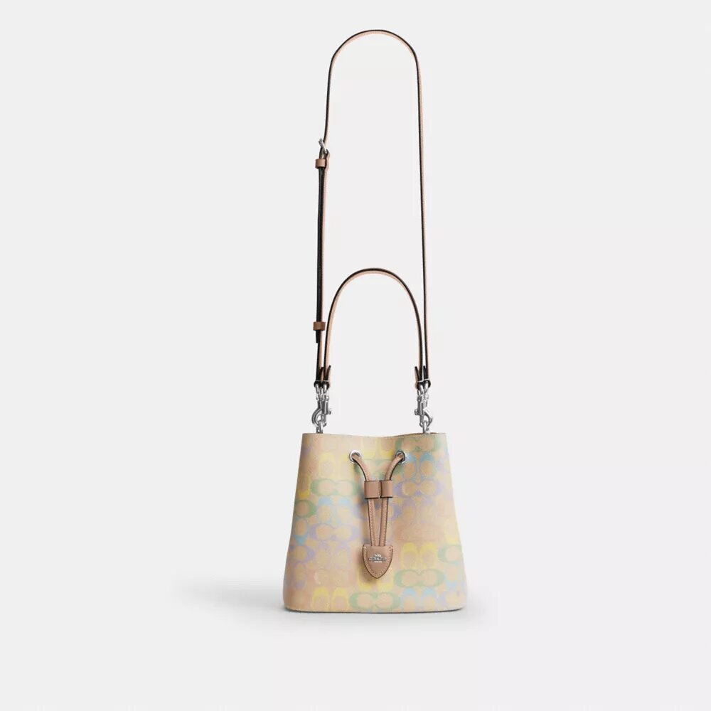 Rowan-bucketbag i Rainbow Signature Canvas