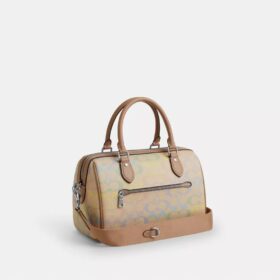 Rowan Satchel-taske i Rainbow Signature Canvas