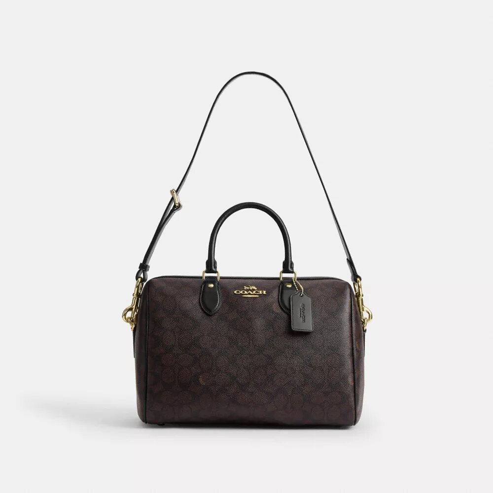 Rowan stor skoletaske i Signature Canvas