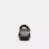 Sandal med dobbelt rem i signatur-jacquard