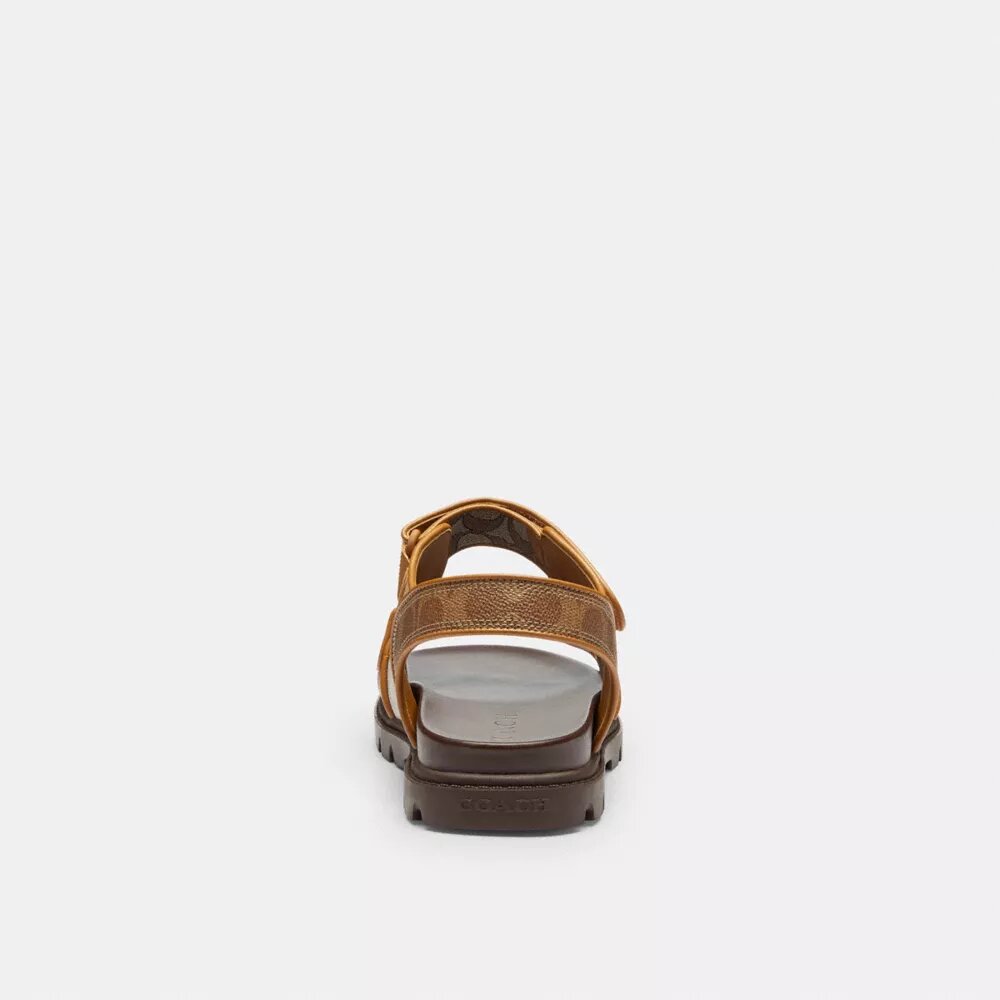 Sandaler med dobbelt rem i signaturdesign