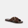 Sandaler med spænde, der krydses