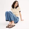 Sandaler med spænde i signatur-jacquard