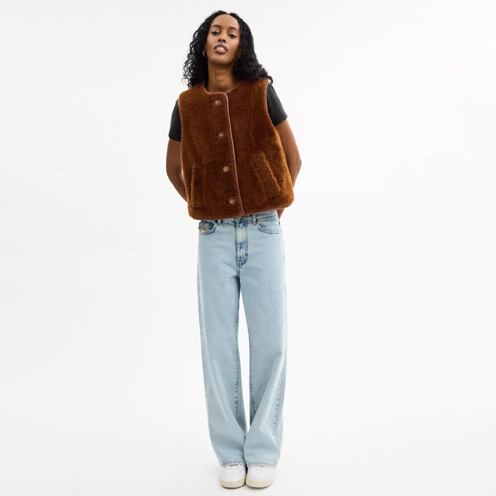 Shearling-Veste