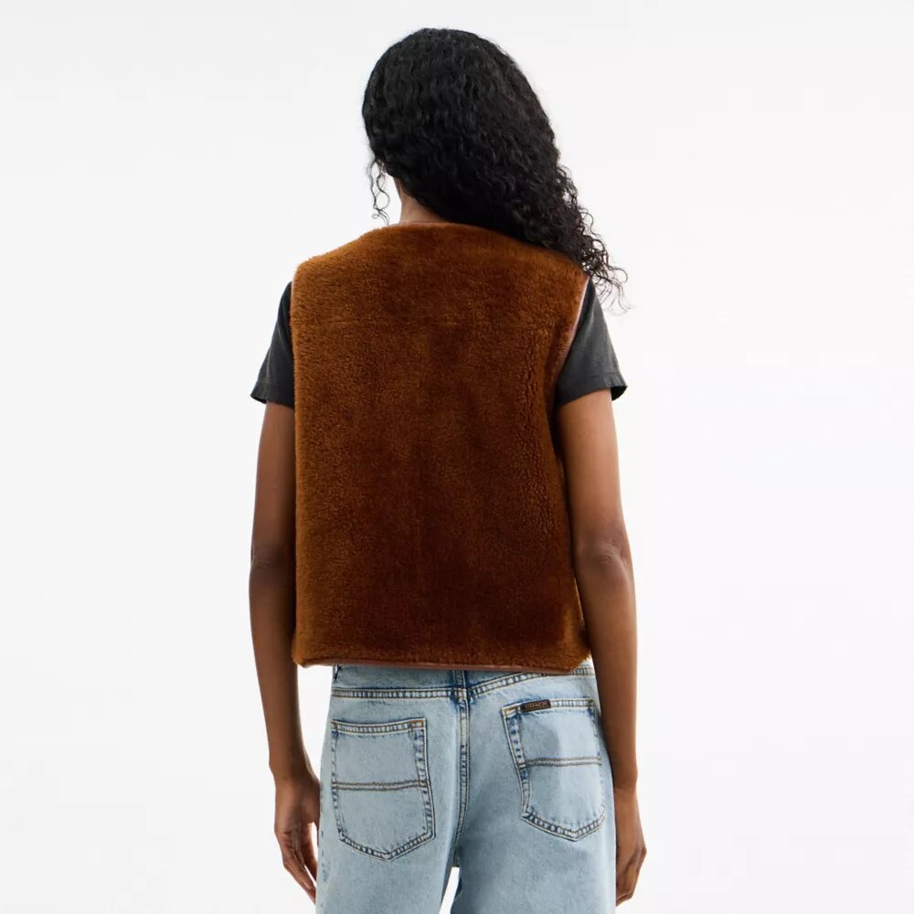 Shearling-Veste