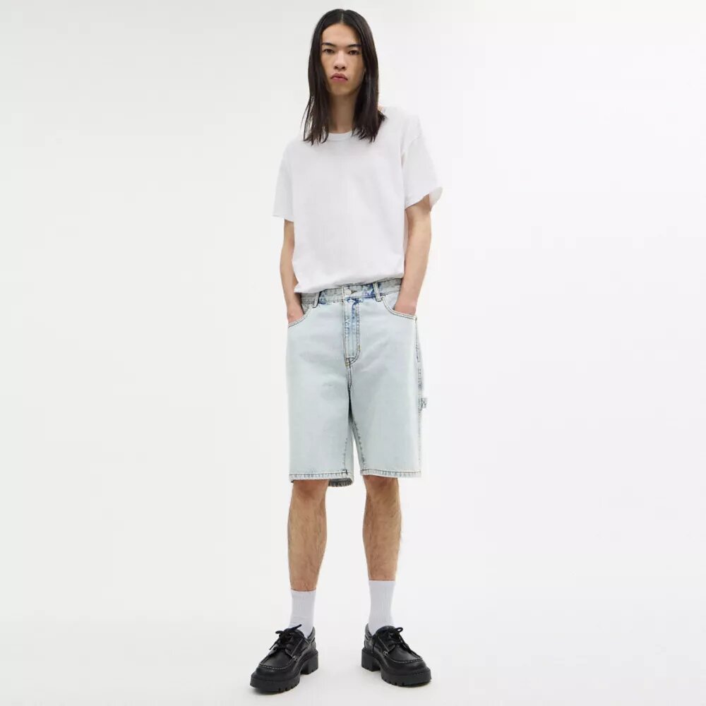 Signature denim shorts