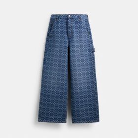 Signature-denim-tømrerbukser i økologisk bomuld