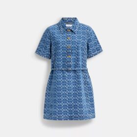 Signature-denimkjole i økologisk bomuld