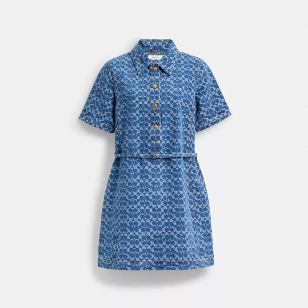 Signature-denimkjole i økologisk bomuld