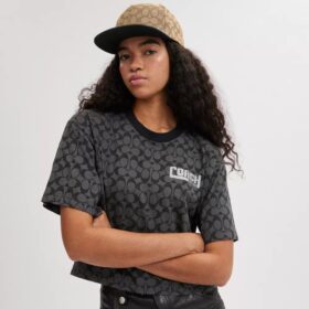 Signature Jacquard-hat med flad skygge
