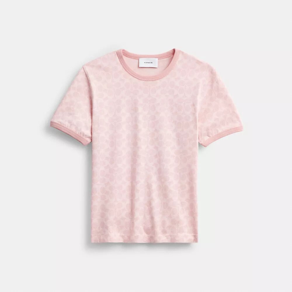 Signature Ringer T-shirt i økologisk bomuld