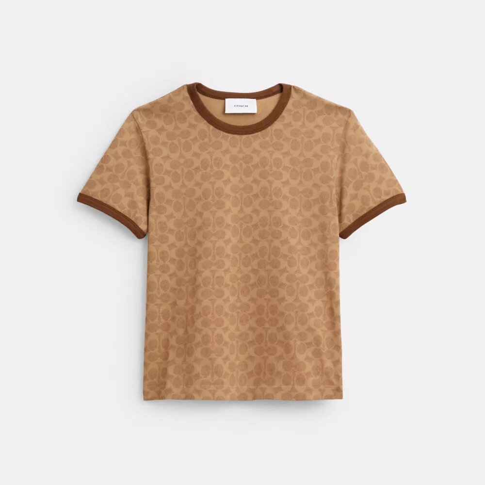 Signature Ringer T-shirt i økologisk bomuld