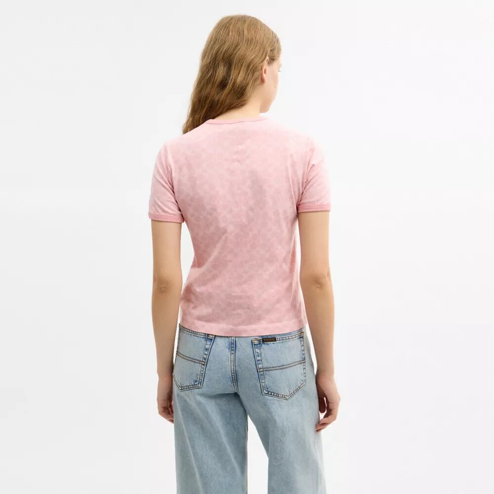 Signature Ringer T-shirt i økologisk bomuld