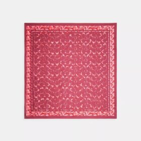Signature-silketørklæde med Rose Meadow-print