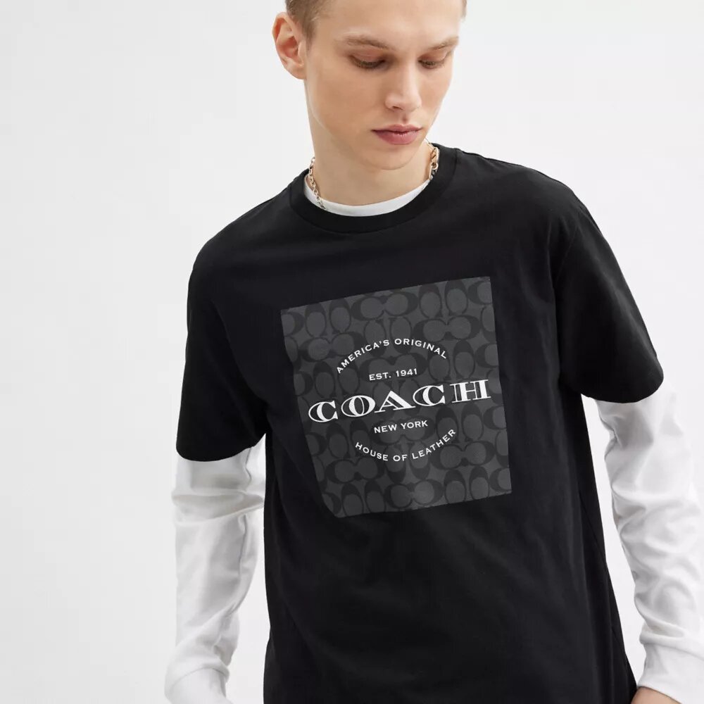 Signature Square T-shirt i økologisk bomuld