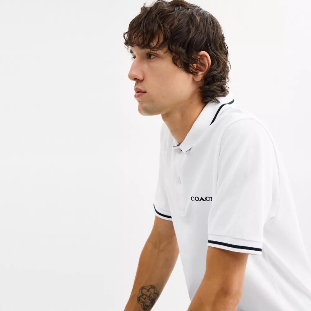 Signature Trim Poloshirt i økologisk bomuld