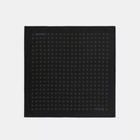 Silkebandana med prikket hjerteprint