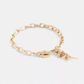 Skeletal Rexy-armbånd med signaturkæde