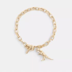Skeletal Rexy-armbånd med signaturkæde