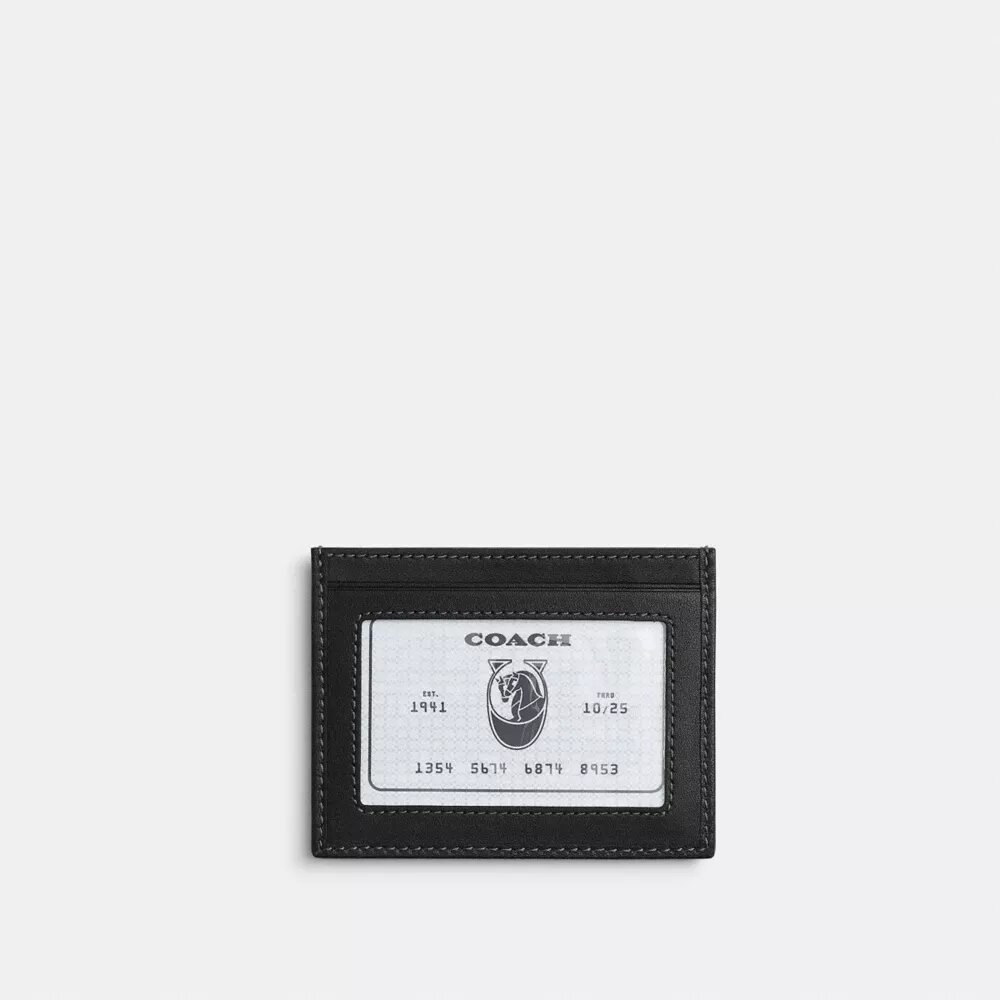 Slank ID-kortholder i "Loved" Signature-denim