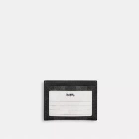 Slank ID-kortholder i Signature Canvas med striber