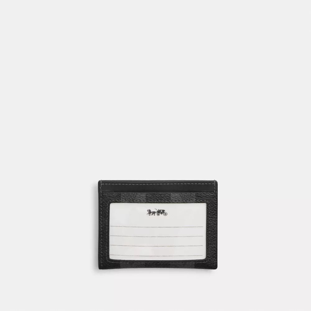 Slank ID-kortholder i Signature Canvas med striber