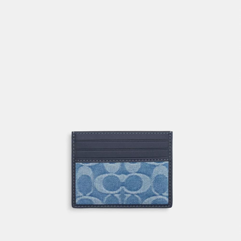 Slank ID-kortholder i Signature Denim