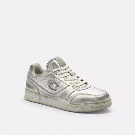 Soho-sneakers i patineret metallisk læder