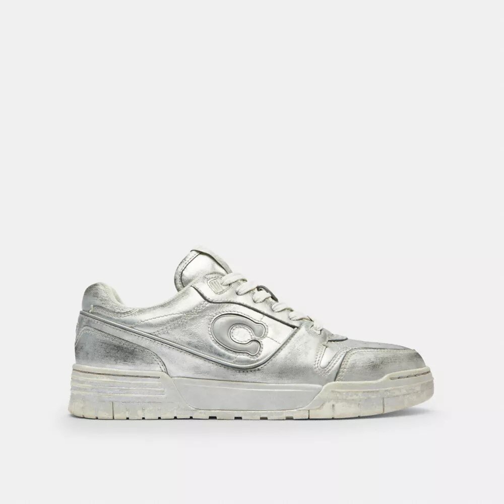 Soho-sneakers i patineret metallisk læder