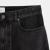 Sorte tapered Jeans i økologisk bomuld