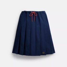 Sporty plisseret midiskirt